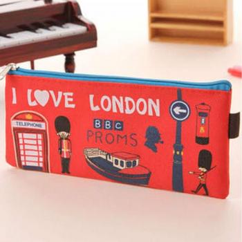 JESJELIU Urban Canvas Coin & Beauty Case