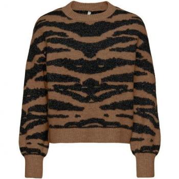 ONLY ONLAMBER LS JQ O-NECK mit glitzerndem Muster