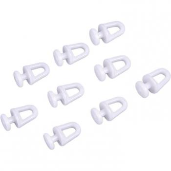 60-Piece Plastic Curtain Hook Roller Kit