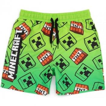 Green & Black Creeper Gaming Swim Pants