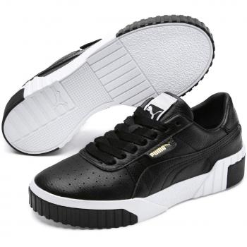 Puma Cali Wn's, Calzado Bajas Mujer, Negro Black White 03, EU
