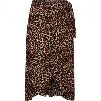 Jupe portefeuille femme Pieces Tala léopard midi
