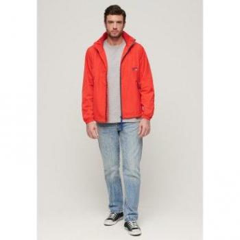 Superdry para hombre. M5011833A Chaqueta cortavientos con capucha SD rojo (XL)