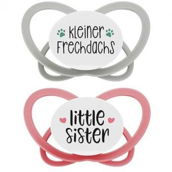 Nip Soother My Butterfly Verde Edizione Speciale, Taglia 1 (0-6 mesi), Tasso Impertinente / Piccola Sorella