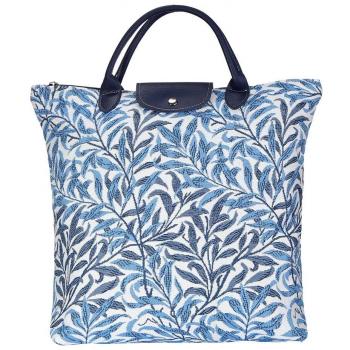 Foldable Tote Bag with Willow Bough Design