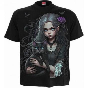Großes Unisex Spiral‑Tee – Black Edition