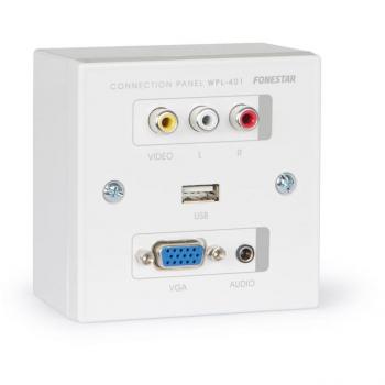 Panneau de connexion audio-vidéo Fonestar