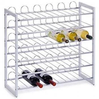 Zeller Present Weinregal Metall Weiß 36 Flaschen