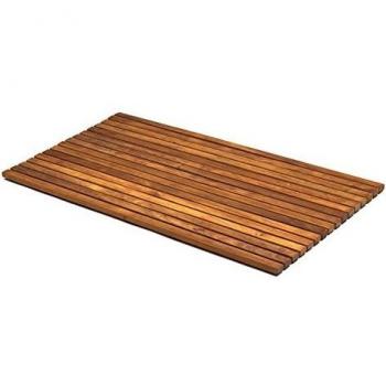 Caillebotis pliable en bois de teck Asinox 86x56 cm