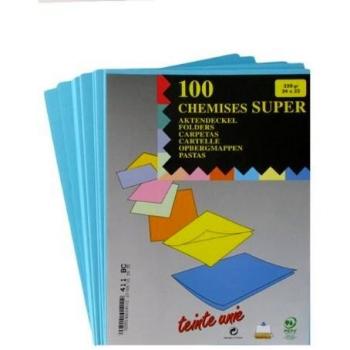 Rainex Pack de 100 T-shirts super carte 250 g bleu clair