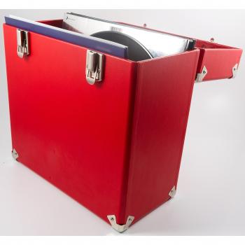 GPO Vinyl-Koffer für LP Sammlung, 30,48 cm (12 Zoll) rot