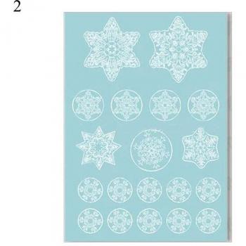 Autocollant Statique Flocon de Neige