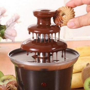Fuente de Chocolate Calentadora de Tres Capas