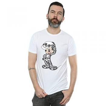 Disney Men's Mickey Mouse Skull Graphic Tee