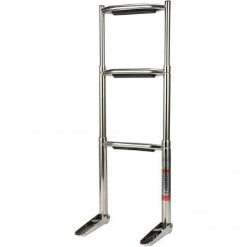 Stainless Steel Telescoping Ladder Portable Multi-Purpose with Slip-Resistant Feet