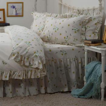 Mantovana Fitted Bluebell Meadow Singolo Avorio