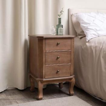 Ashwell Range Dark Wood 3-Drawer Table