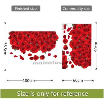 Large Floral Wall Stickers for Kitchen Decor