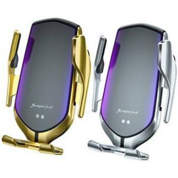 Support de chargeur sans fil QI avec serrage automatique pour voiture iPhone 13/12/11 Pro Max, XR, X, 8 et Samsung S21/S20/S10