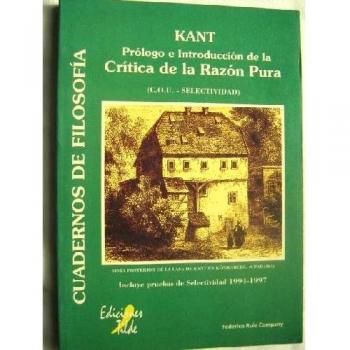 CRITICA DE LA RAZON PURA KANT