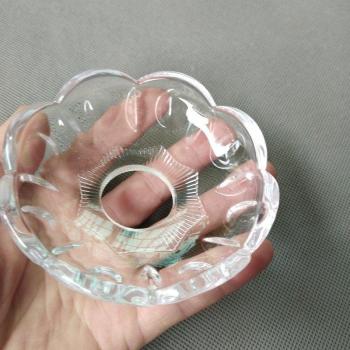 Support de lampe en cristal avec bras coude 100x30mm (2 pcs)