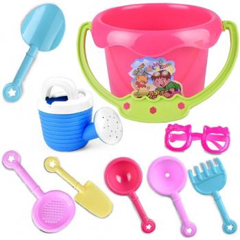 9-Piece Sand and Water Play Set for Toddlers with Sunglasses