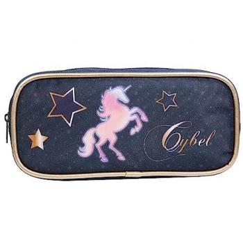 Bagtrotter Trousse « Licorne & Cheval » Cybel – 23×5×10 cm, zippée