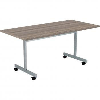 Tc One Eighty Silver Legs & Oak Top Tilt Table 1600x800