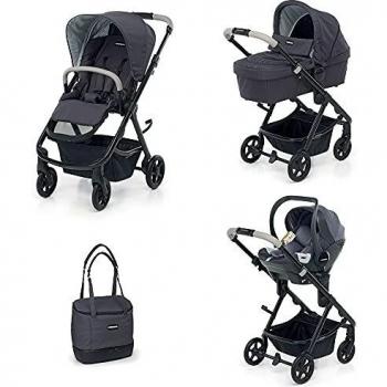 Foppapedretti Eureka SMART+NEXT Sistema Combinato Passeggino Navicella Seggiolino Auto Borsa Gruppo 0+