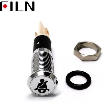 FILN Luz de 12V para Cinturón de Seguridad, LED 8mm C7