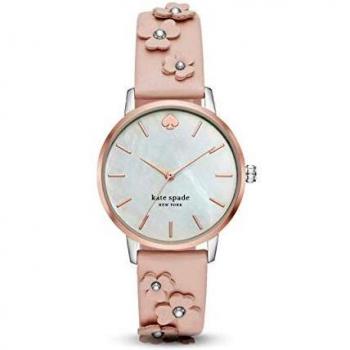 Rosa Kate Spade Metro Damenquarz Uhr mit Lederarmband KSW1513