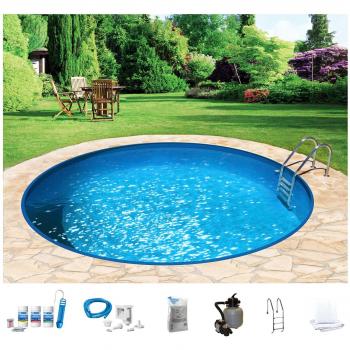 My POOL BWT Rundpool „HOLIDAY“ (7‑teiliges Set) – 150 cm Höhe, in diversen Größen