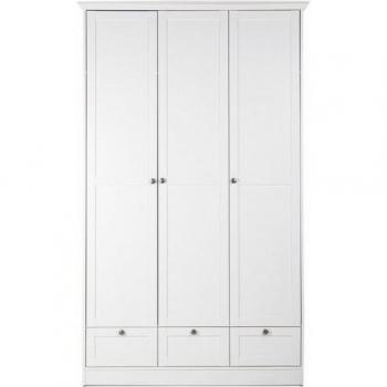 Armadio Landwood 18 in bianco – configurazione 3+3 (ante+cassetti)