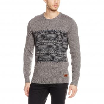 Sweatshirt Volcom Antys Crew Color Gris Jaspeado Hombres L