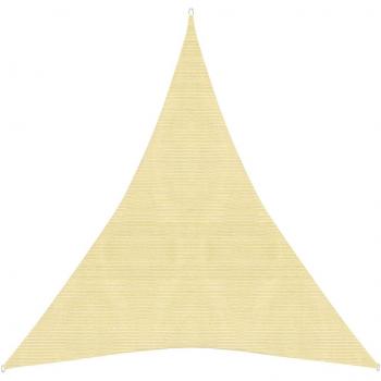 Bâche d’ombre anti‑UV PEHD 160 g/m² Beige 4×5×5 m – Vidaxl