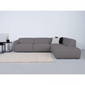Andas Ecksofa Myrland, 241 cm, Chenille, komfortabler Kaltschaum