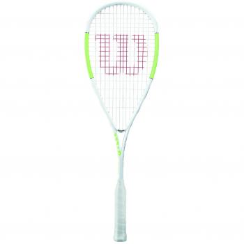 Wilson Squash-Schläger – Blade Ultra Light, Unisex, kopflastige Balance, Weiß/Grün (WRT916530)