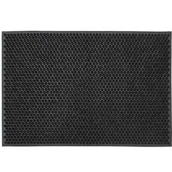 JVL Condor Astro Turf-Look Door Mat with Rubber Scraper, Size: 40 x 60 cm, Color: Black