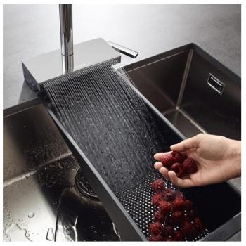 Miscelatore da cucina Hansgrohe Aquno Select M81 250 mm con bocca estraibile e 2 getti, cromato