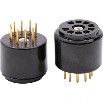 Bakelite 9pin Tube Socket Testing Saver for 6DJ8 12AX7 ECC83