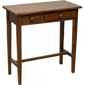 Table basse Tilleul massif finition noyer Biscottini