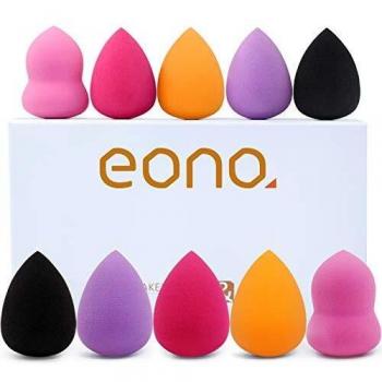 BeautyFusion 10‑Pcs Blending Sponge Set – Dry & Wet