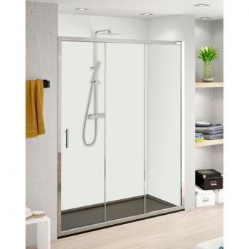 Mampara Ducha Frontal 3Cristales 5 mm Cristal Transparente 190 cm JYSAN