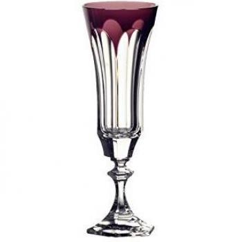 Vaso Flotante de Cristal Sévres con Detalle Amatista y Colores Chenonceaux