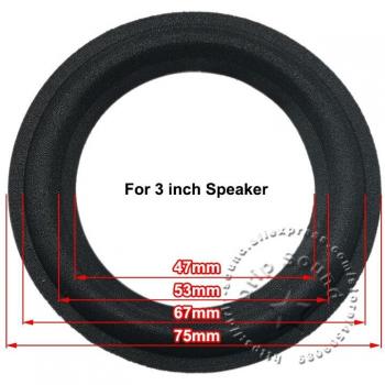 Replacement Foam Surround for 2/2.5/3/3.5 Inch Subwoofer