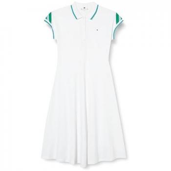 Tommy Hilfiger Damen Kleid für den Alltag in Weiß, Regular Fit