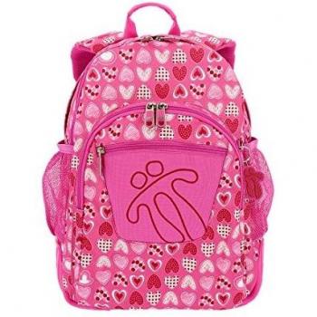 Mochila crayoles refuerzo caucho+bolsillos rosa/corazones totto ma04eco029-1710n-1i3