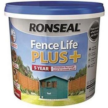 Ronseal RSLFLPPTE5L Fence Life Plus+ Teal 5 litre