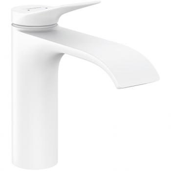 Miscelatore lavabo Vivenis 110 Hansgrohe, EcoSmart, bianco opaco