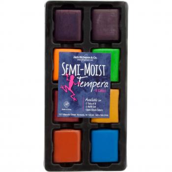 Richeson's Reserve: 8 More Semi-Moist Tempera Cakes in Black Tray